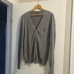 Diesel Men's Gray Cardigan Sweater